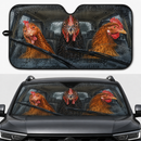 Rainy Driving Chickens Custom Car Windshield Sunshades