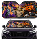 Halloween Pop Art Custom Car Windshield Sunshades