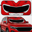 Mighty Morphin Red Power Ranger Helmet Custom Car Windshield Sunshades
