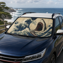 Shark Great Wave Custom Car Windshield Sunshades
