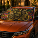 Psychedelic Horror Monsters Car Auto Sun Shades Windshield Accessories Decor Gift