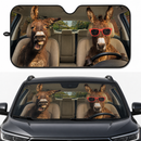 Driving Donkeys Custom Car Windshield Sunshades