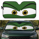 Green Angry Eyes 1 Custom Car Windshield Sunshades
