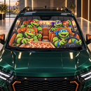 Classic Teenage Mutant Ninja Turtles Driving Custom Car Windshield Sunshades