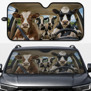Driving Funny Dairy Cows Custom Car Windshield Sunshades