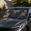 Rain Cat Family Custom Car Windshield Sunshades