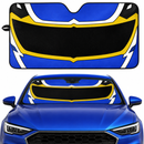 Power Rangers Megaforce Blue Ranger Helmet Custom Car Windshield Sunshades