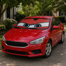 Red Angry Eyes Custom Car Windshield Sunshades