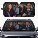 The Office Driving Funny Custom Car Windshield Sunshades