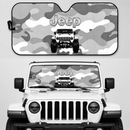 Jeep Camo White Color Custom Car Windshield Sunshades