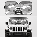 Jeep Camo White Color Car Auto Sunshades