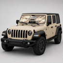 Jeep Camo Cream Color Custom Car Windshield Sunshades