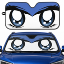 Cute Cartoon Eyes Blue Custom Car Windshield Sunshades