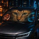 Cool Cat Custom Car Windshield Sunshades