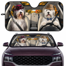Old English Sheepdog Dog Custom Car Windshield Sunshades