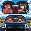 Funny Dog Driving Custom Car Windshield Sunshades