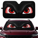 Black Angry Eyes Funny Car Auto Sun Shade
