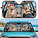 Labrador Retriever Couple Custom Car Windshield Sunshades