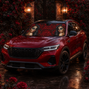 Calavera Girl Red Custom Car Windshield Sunshades