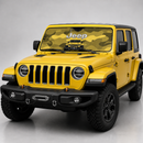 Jeep Camo Yellow Color Car Auto Sunshades