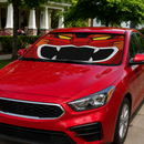 Power Rangers Wild Force Red Ranger Custom Car Windshield Sunshades