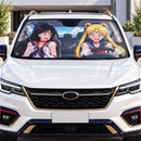 Funny Sailor Moon Tsukino And Hino Custom Car Windshield Sunshades