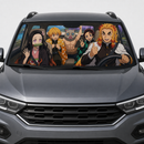 Funny Demon Slayer Custom Car Windshield Sunshades