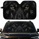 Black Wolf Eyes Custom Car Windshield Sunshades