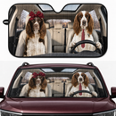 English Springer Spaniel Dog Custom Car Windshield Sunshades