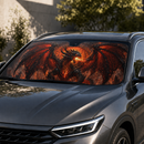 Dragon Fire Custom Car Windshield Sunshades
