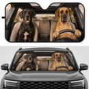 Great Dane Custom Car Windshield Sunshades