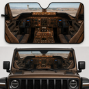Boeing 721 Airplane Cockpit Custom Car Windshield Sunshades