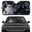 Grim Reaper Skeleton Custom Car Windshield Sunshades