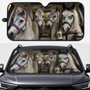 Driving Horse With Fly Cover Custom Car Windshield Sunshades