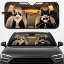 Texudo Couple Cat Custom Car Windshield Sunshades