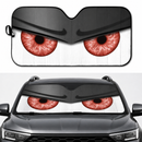 Black Funny Angry Cartoon Eyes Custom Car Windshield Sunshades