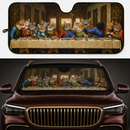 The Last Supper Cat Custom Car Windshield Sunshades