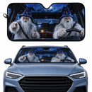 Halloween Yeti Custom Car Windshield Sunshades
