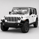 Jeep Camo White Color Car Auto Sunshades