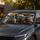 Driving Black Angus Custom Car Windshield Sunshades