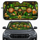 St Patricks Day Leprechaun Custom Car Windshield Sunshades