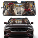 Great Dane Couple Dog Custom Car Windshield Sunshades