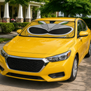 Wild Force Yellow Ranger Custom Car Windshield Sunshades