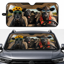 Driving Black Angus Custom Car Windshield Sunshades