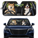 Cute Dogs Custom Car Windshield Sunshades