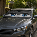 Funny Girly Grey Eyes Custom Car Windshield Sunshades