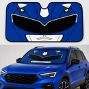 Mighty Morphin Blue Power Ranger Helmet Custom Car Windshield Sunshades