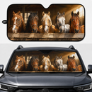 Horses With Fence Custom Car Windshield Sunshades