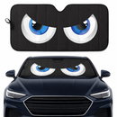 Cartoon Funny Angry Blue Eyes Custom Car Windshield Sunshades