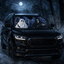 Grim Reaper Skeleton Custom Car Windshield Sunshades